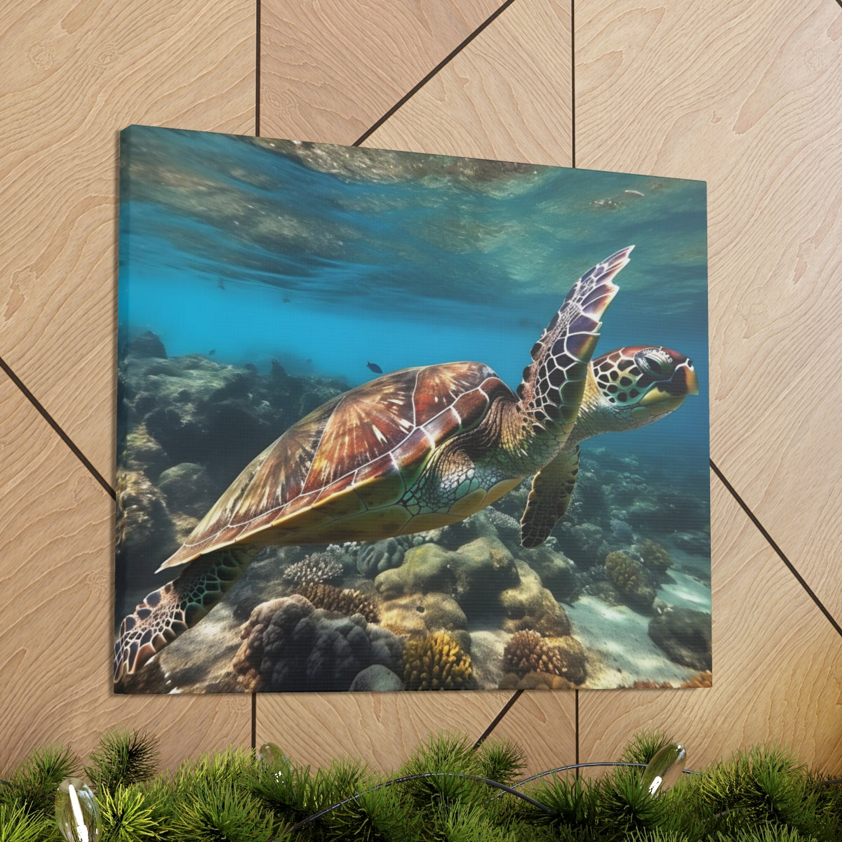 Hawaiian | Green Sea Turtle | Honu | Canvas Gallery Wraps