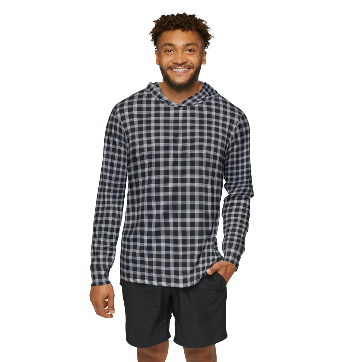 Hawaiian Plaid | Palaka | Country Style | Men's Sports Warmup Hoodie (AOP)