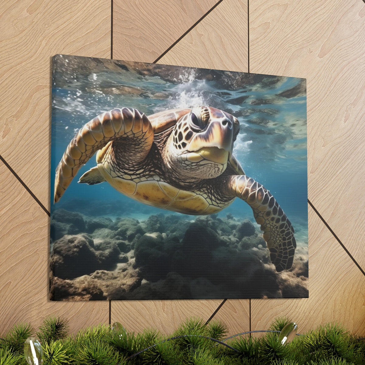 Hawaiian | Green Sea Turtle | Honu | Canvas Gallery Wraps