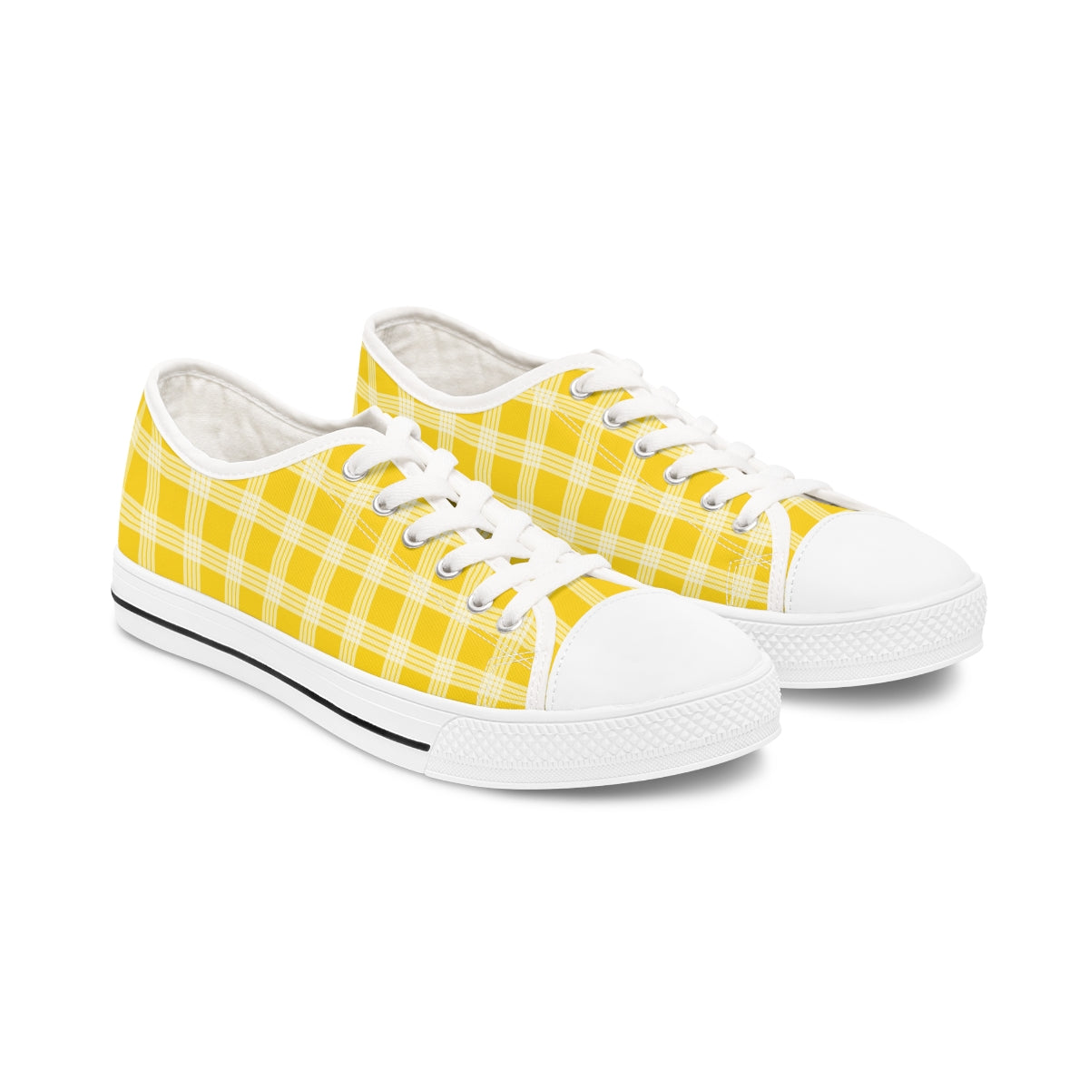 Hawaiian Plaid | Palaka | Country Style | Women's Low Top Sneakers