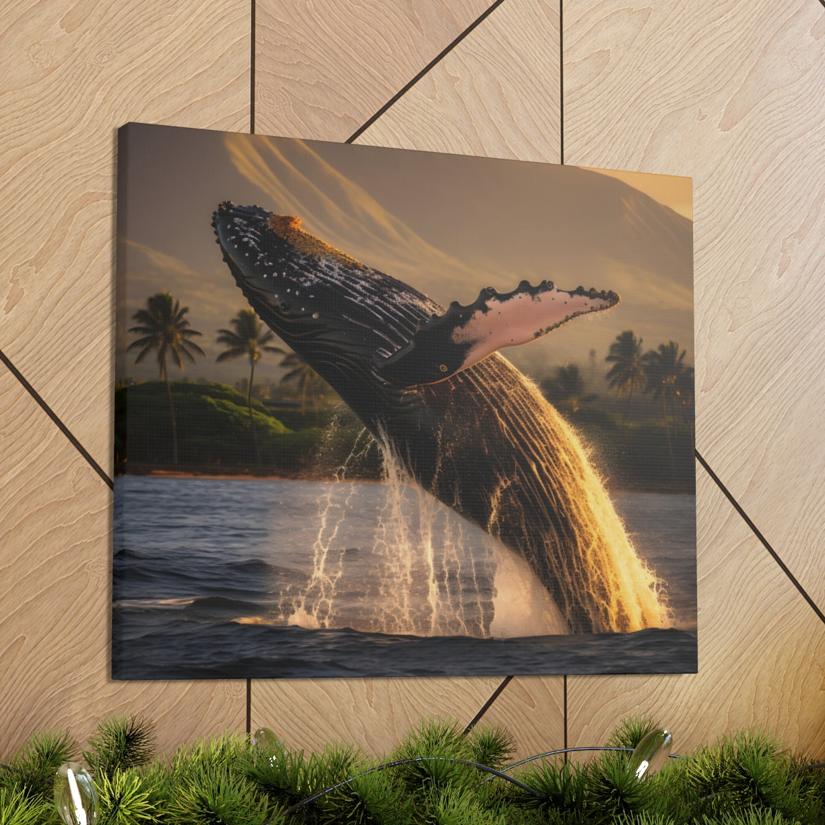 Humpback Whale | Kohola | Hawaii | Action | Closeup | Canvas Gallery Wraps