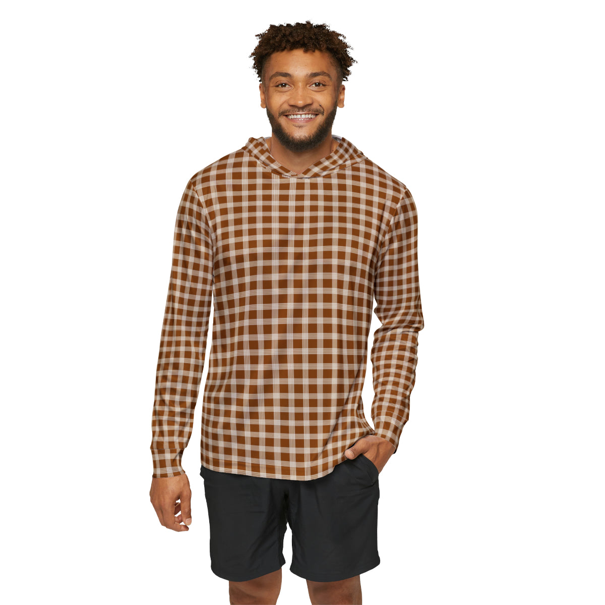 Hawaiian Plaid | Palaka | Country Style | Men's Sports Warmup Hoodie (AOP)