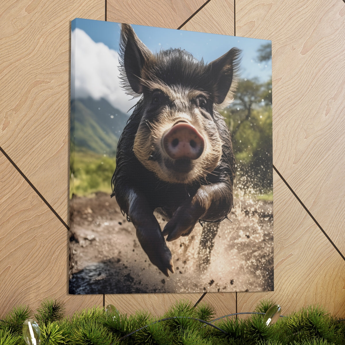 Hawaiian Wild Pig | Puaa | Nature | Wildlife | Canvas Gallery Wraps