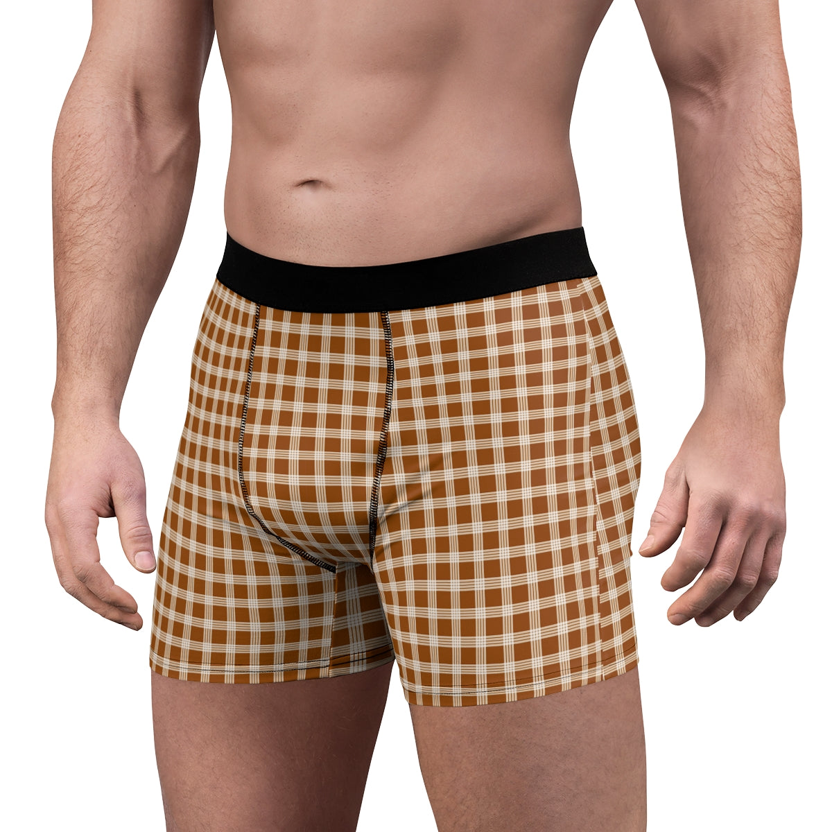 Hawaiian Plaid | Palaka | Country Style | Men's Boxer Briefs (AOP)