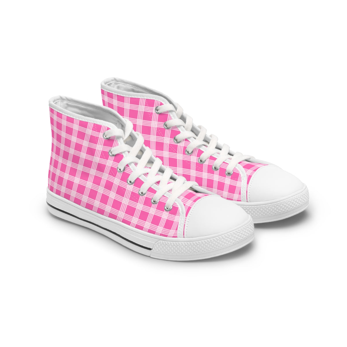 Hawaiian Plaid | Palaka | Country Style | Women's High Top Sneakers