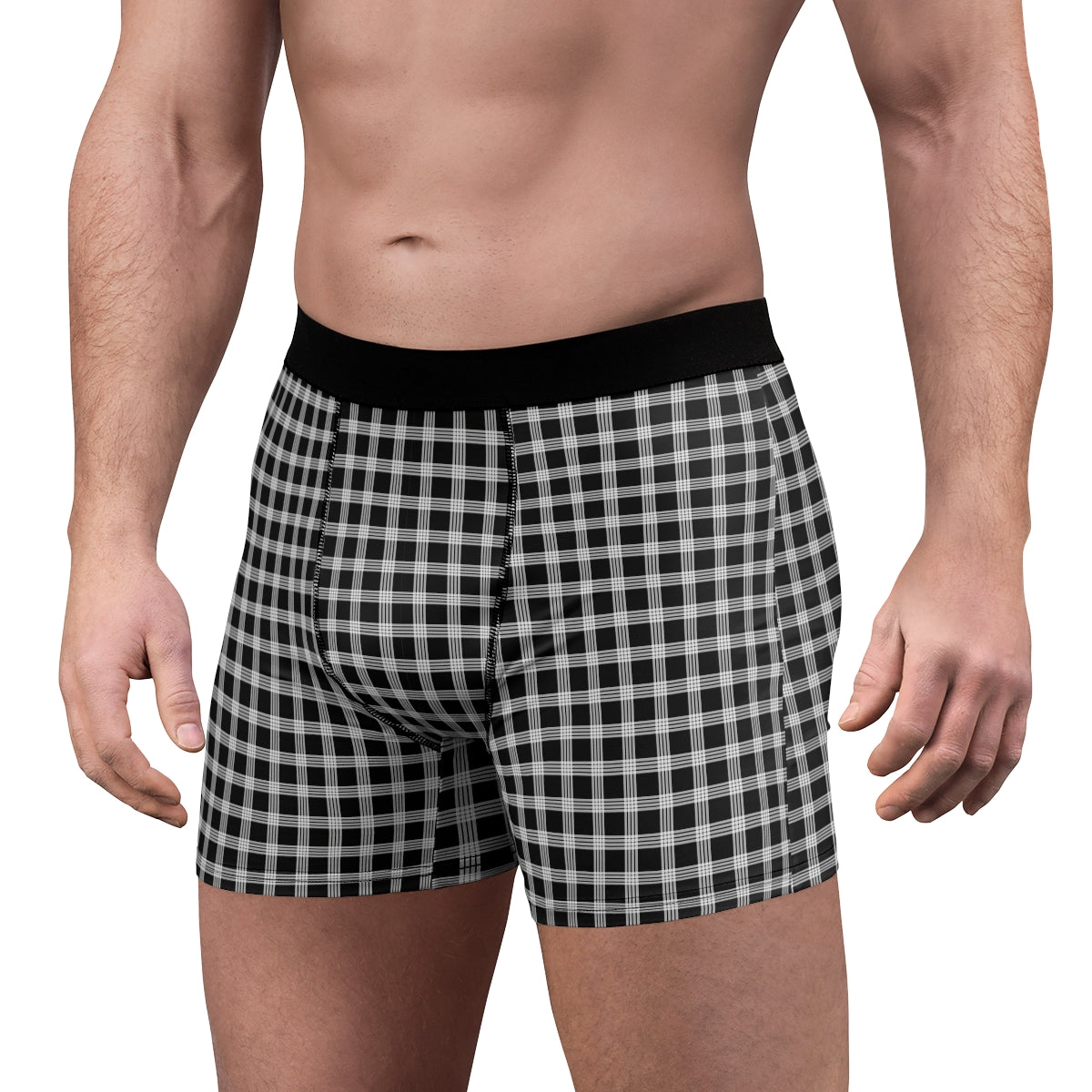 Hawaiian Plaid | Palaka | Country Style | Men's Boxer Briefs (AOP)