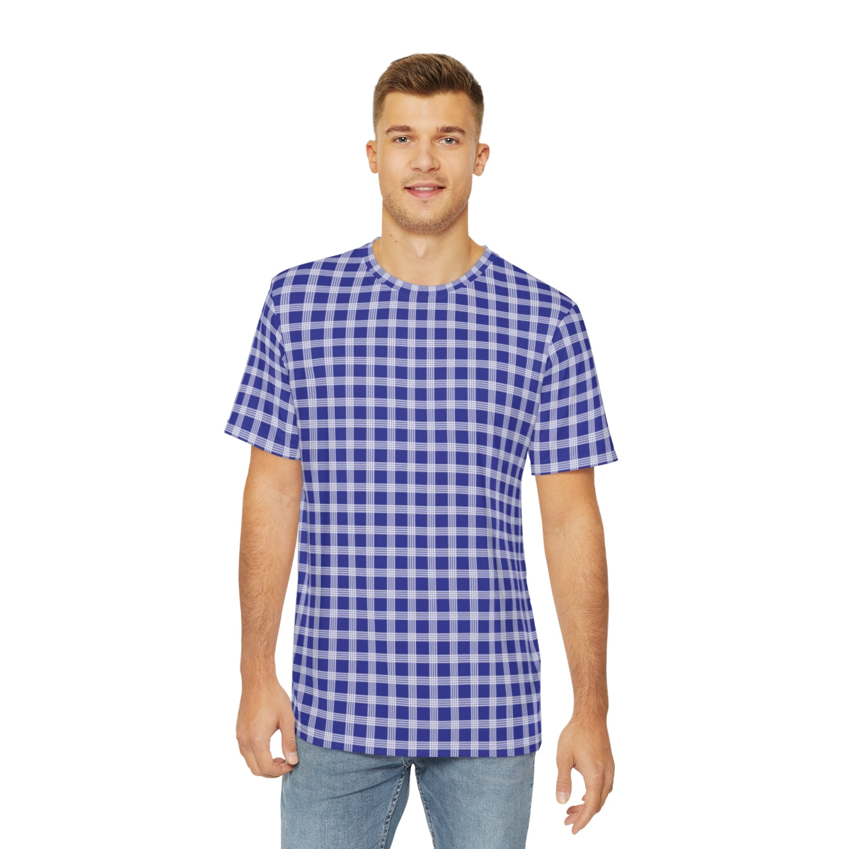 Hawaiian Plaid | Palaka | Country Style | Men's Polyester Tee (AOP)