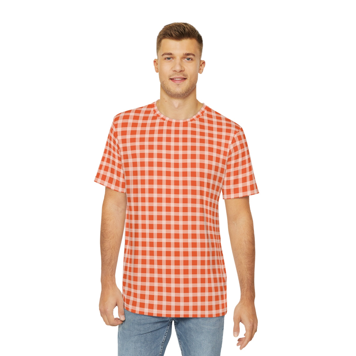 Hawaiian Plaid | Palaka | Country Style | Men's Polyester Tee (AOP)