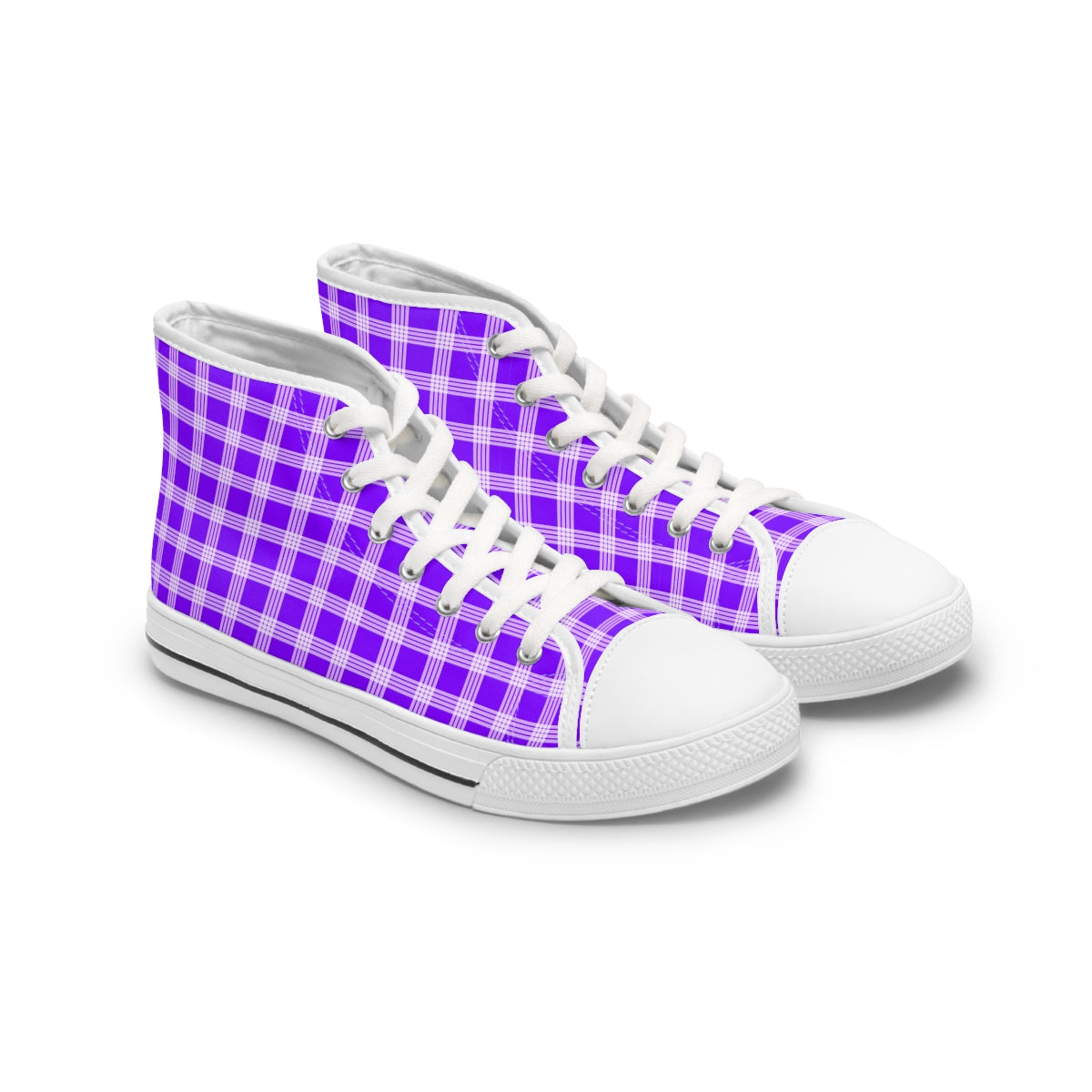 Hawaiian Plaid | Palaka | Country Style | Women's High Top Sneakers