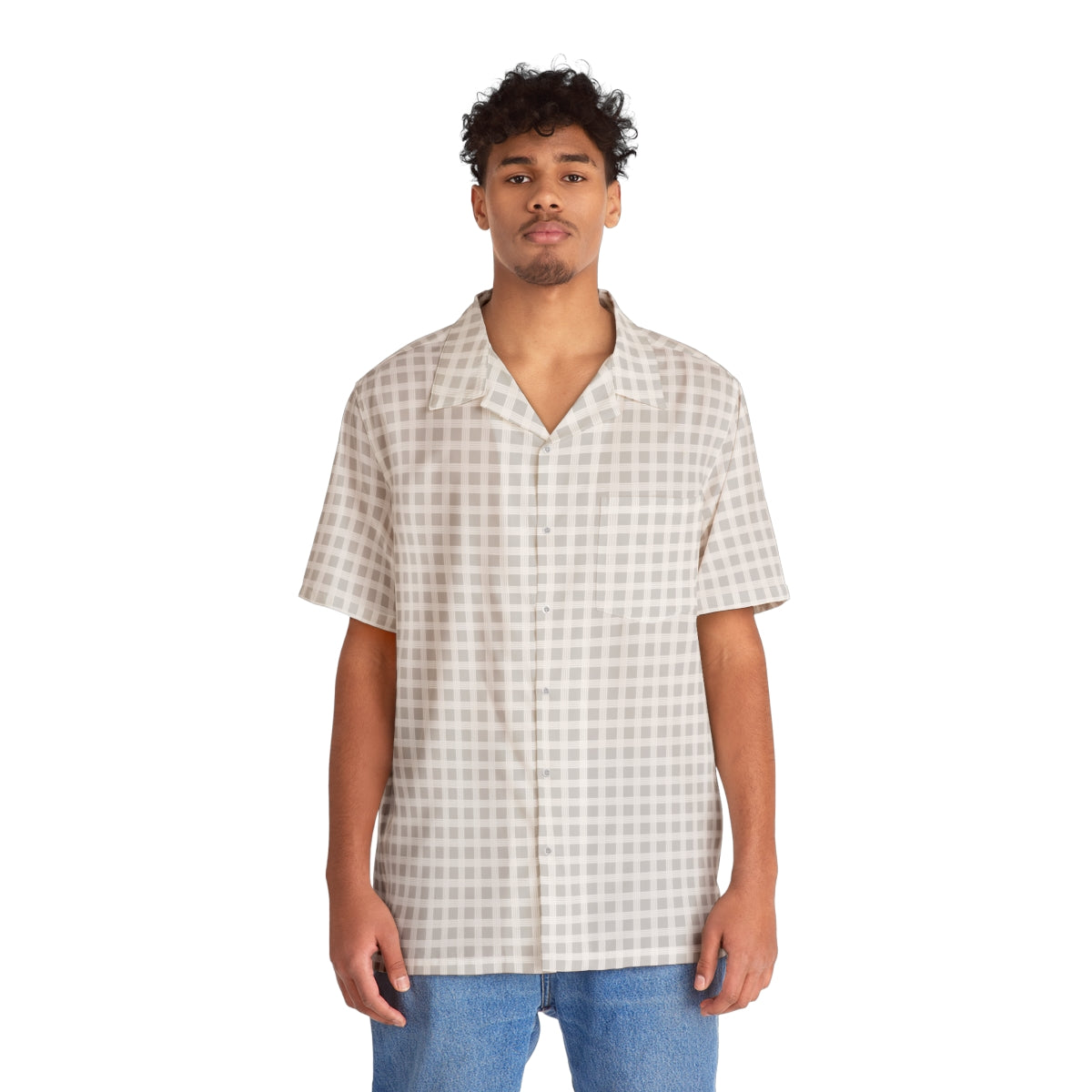 Hawaiian Plaid | Palaka | Country Style | Men's Hawaiian Aloha Shirt (AOP)