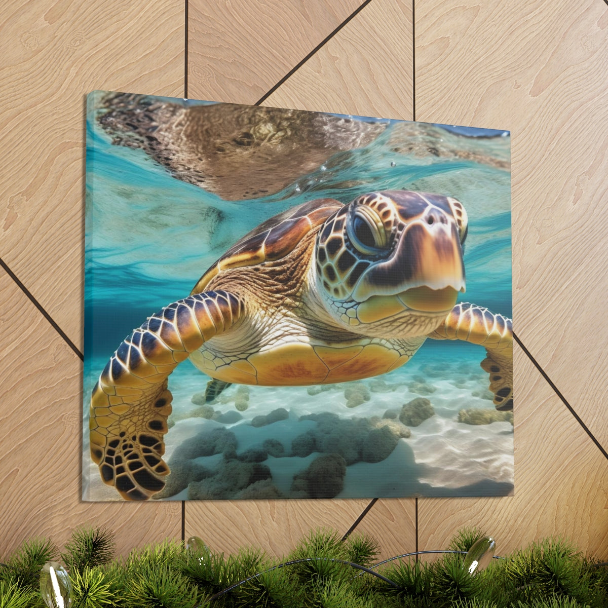 Hawaiian | Green Sea Turtle | Honu | Canvas Gallery Wraps