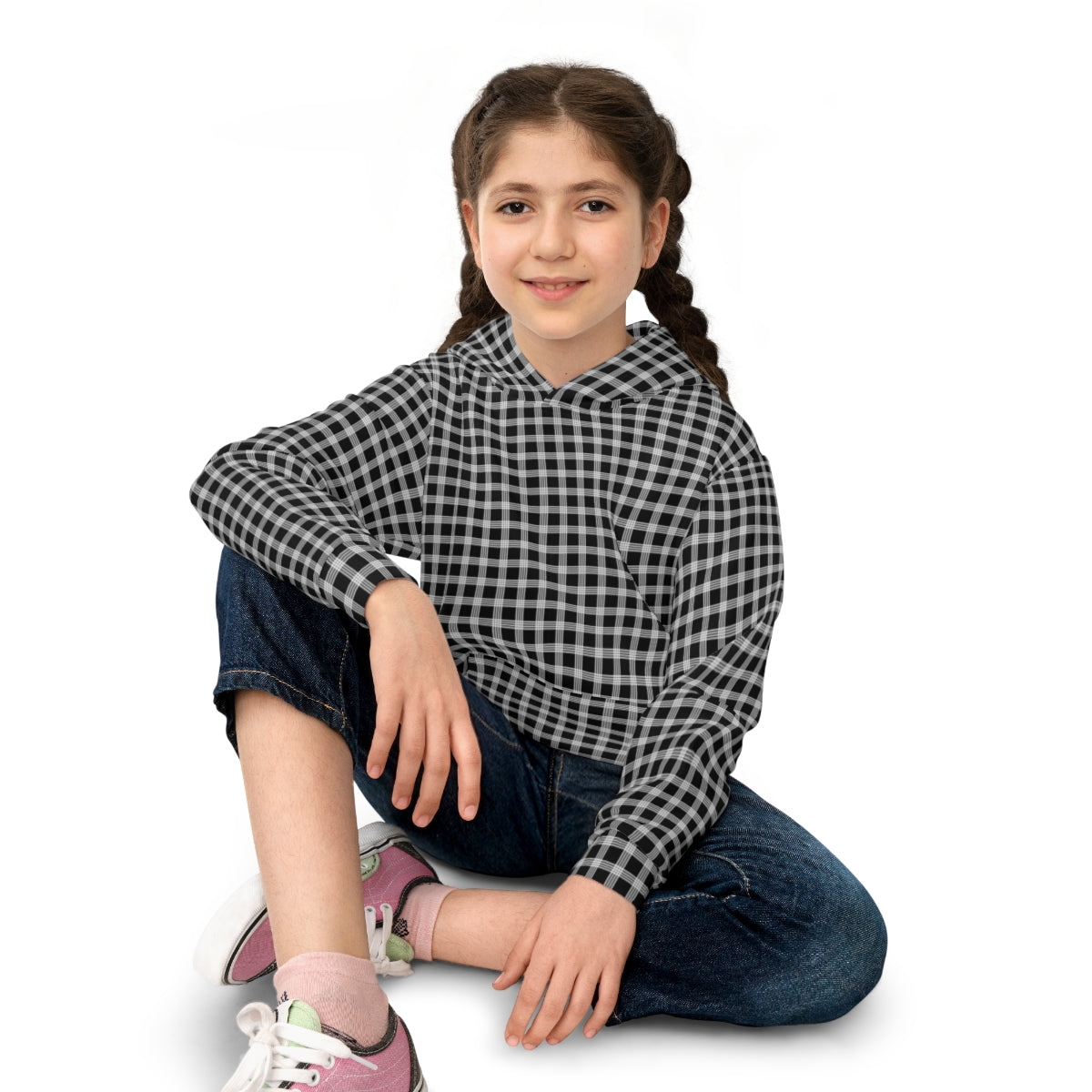 Hawaiian Plaid | Palaka | Country Style | Children's Hoodie (AOP)