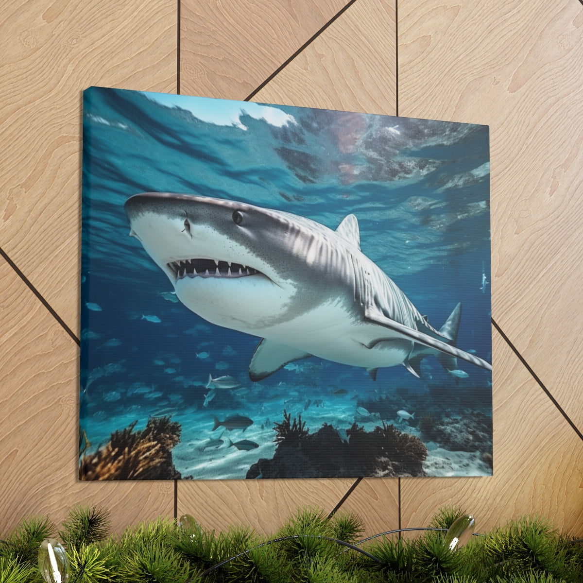 Tiger Shark | Mano | Hawaii | Ocean | Wildlife | Canvas Gallery Wraps