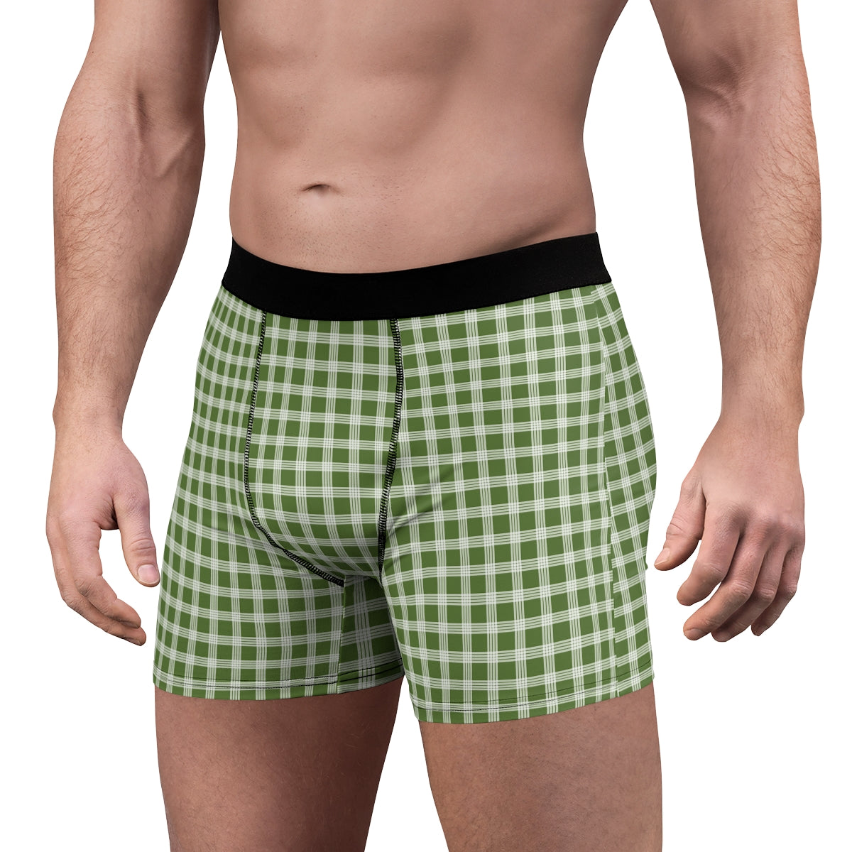 Hawaiian Plaid | Palaka | Country Style | Men's Boxer Briefs (AOP)