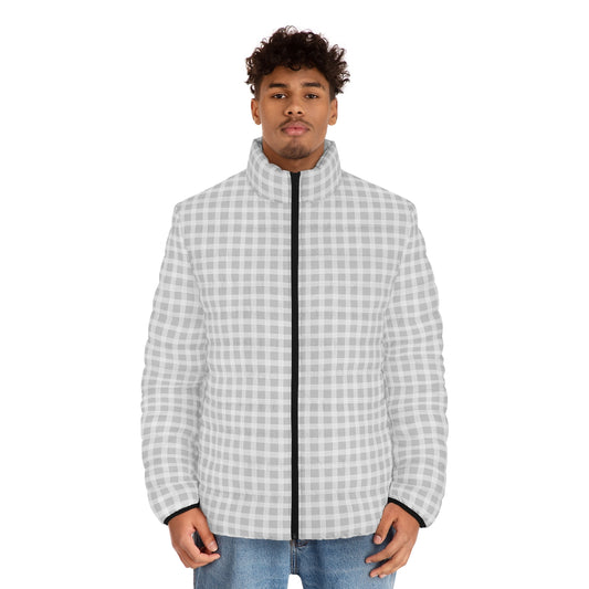 Hawaiian Plaid | Palaka | Country Style | Men's Puffer Jacket (AOP)