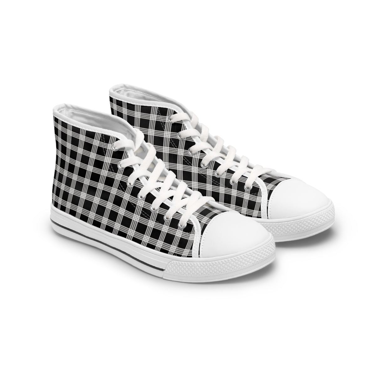 Hawaiian Plaid | Palaka | Country Style | Women's High Top Sneakers