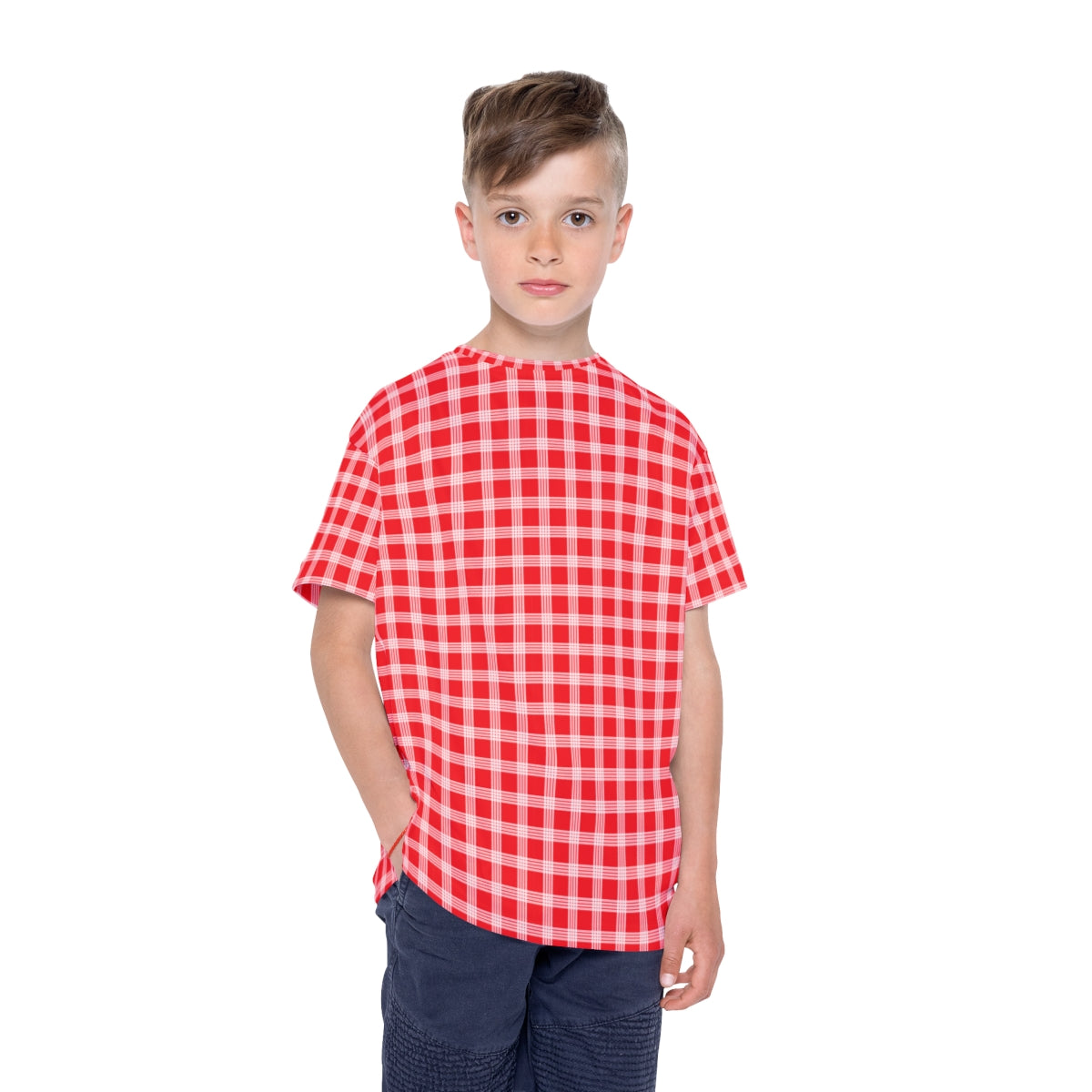 Hawaiian Plaid | Palaka | Country Style | Kids Sports Jersey (AOP)