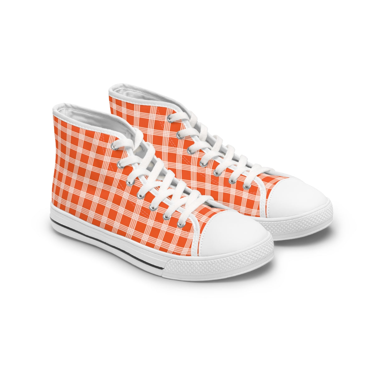 Hawaiian Plaid | Palaka | Country Style | Women's High Top Sneakers