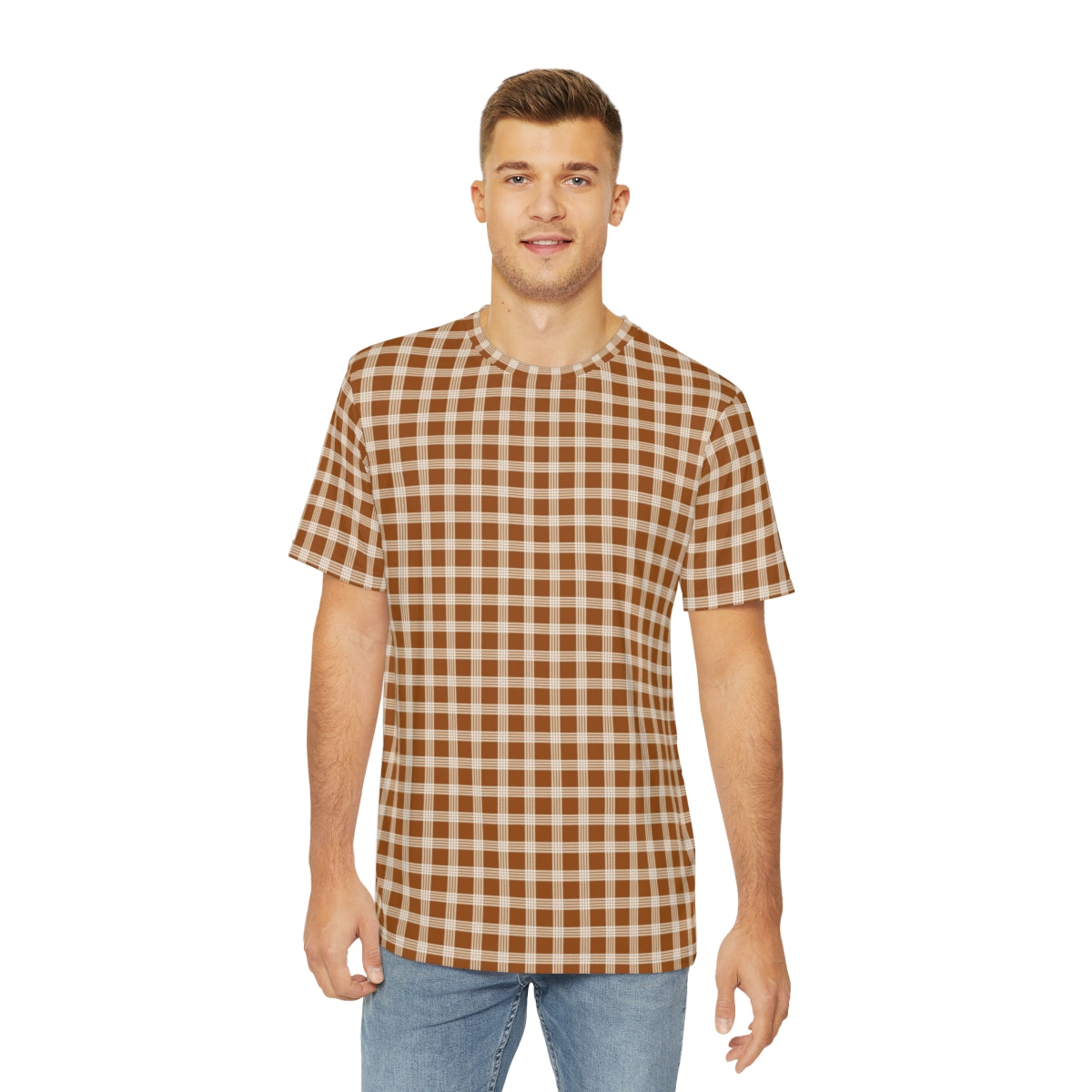 Hawaiian Plaid | Palaka | Country Style | Men's Polyester Tee (AOP)