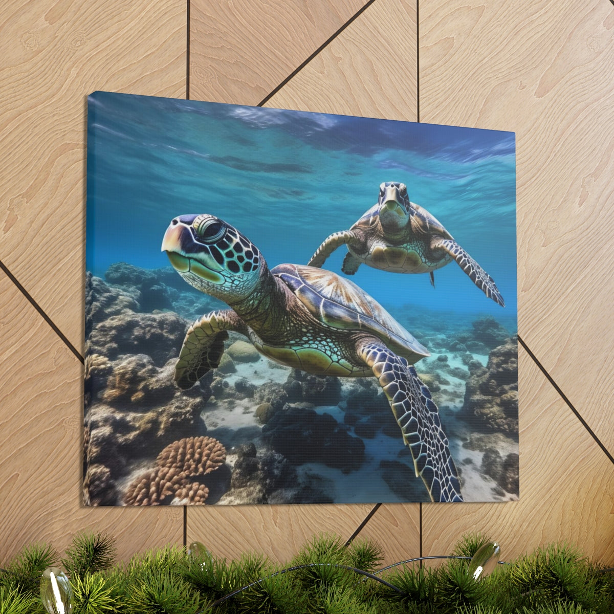 Hawaiian | Green Sea Turtle | Honu | Canvas Gallery Wraps