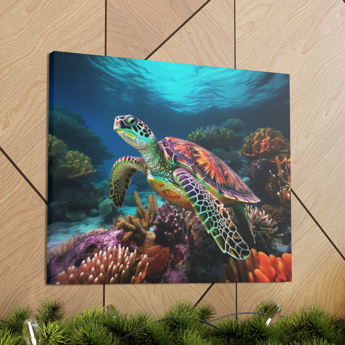 Hawaiian | Green Sea Turtle | Honu | Canvas Gallery Wraps