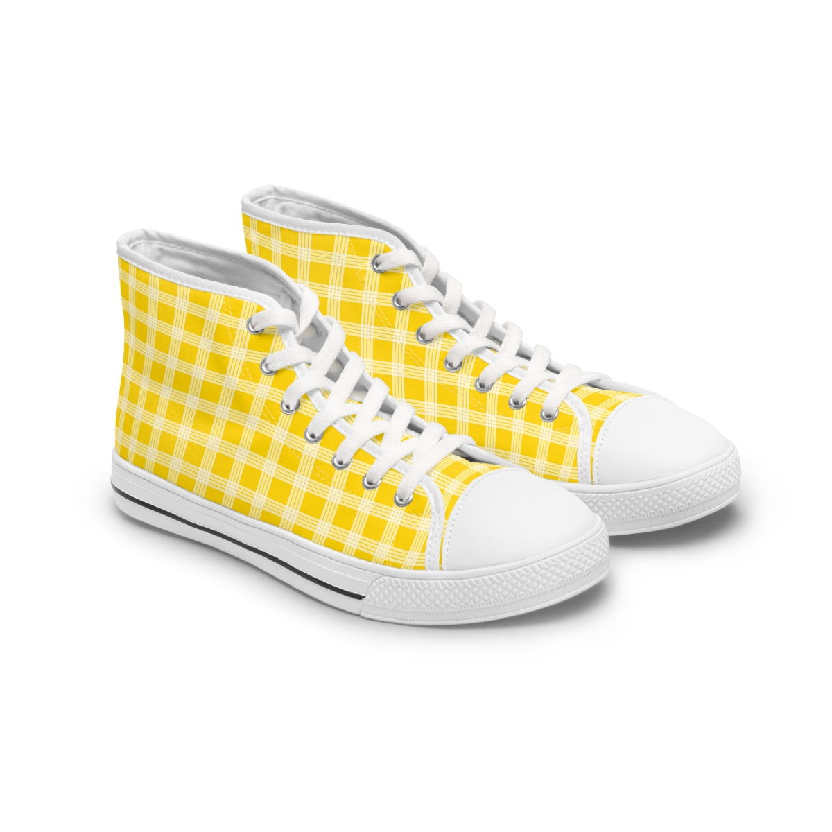 Hawaiian Plaid | Palaka | Country Style | Women's High Top Sneakers