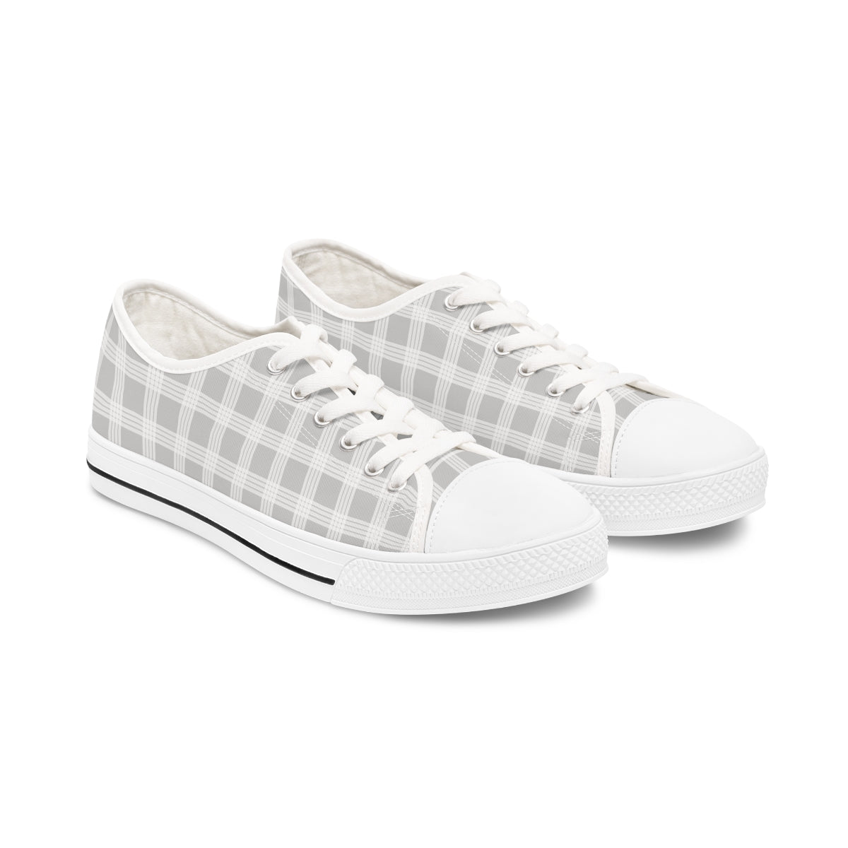 Hawaiian Plaid | Palaka | Country Style | Women's Low Top Sneakers