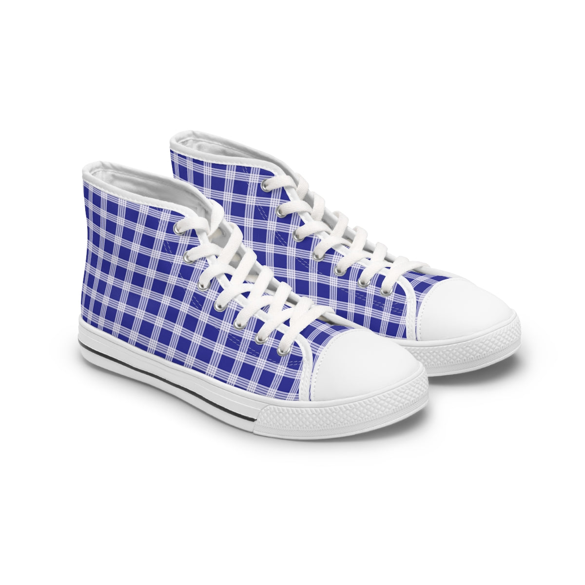 Hawaiian Plaid | Palaka | Country Style | Women's High Top Sneakers