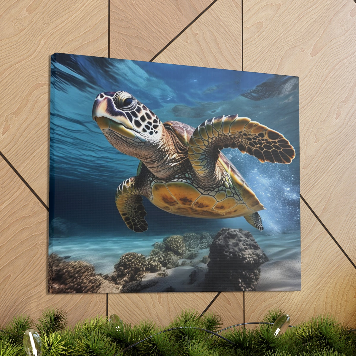 Hawaiian | Green Sea Turtle | Honu | Canvas Gallery Wraps