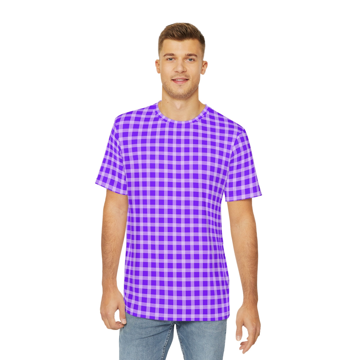 Hawaiian Plaid | Palaka | Country Style | Men's Polyester Tee (AOP)