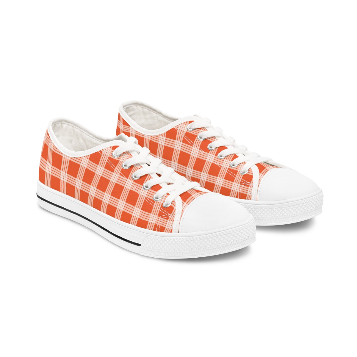 Hawaiian Plaid | Palaka | Country Style | Women's Low Top Sneakers