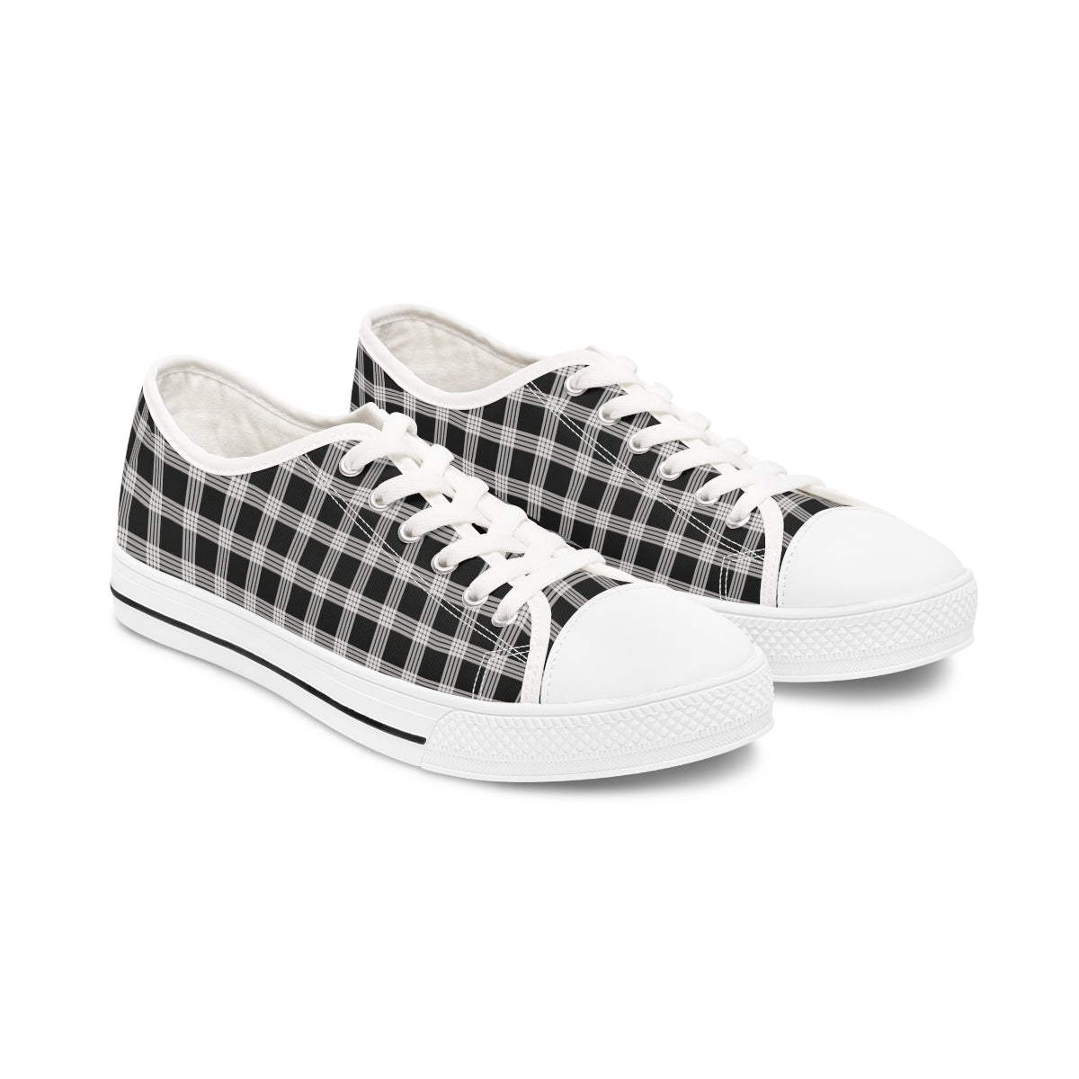 Hawaiian Plaid | Palaka | Country Style | Women's Low Top Sneakers