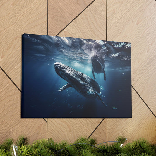 Humpback Whale | Kohola | Hawaii | Action | Closeup | Canvas Gallery Wraps