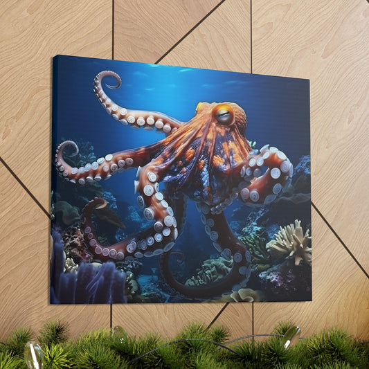 Hawaiian Octopus | Hee | Hawaii | Wildlife | Ocean | Canvas Gallery Wraps