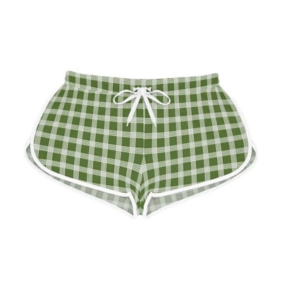 Hawaiian Plaid | Palaka | Country Style | Women's Relaxed Shorts (AOP)