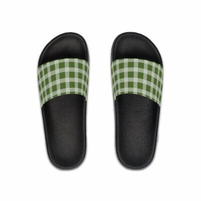 Hawaiian Plaid | Palaka | Country Style | Men's Slide Sandals