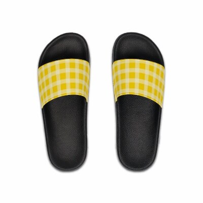 Hawaiian Plaid | Palaka | Country Style | Men's Slide Sandals