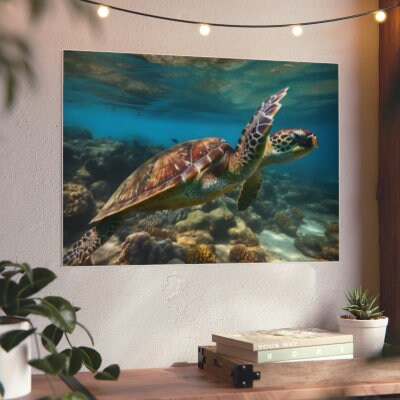 Hawaiian | Green Sea Turtle | Honu | Aluminum Composite Panels