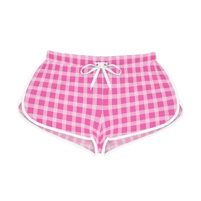 Hawaiian Plaid | Palaka | Country Style | Women's Relaxed Shorts (AOP)