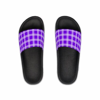 Hawaiian Plaid | Palaka | Country Style | Men's Slide Sandals