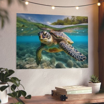 Hawaiian | Green Sea Turtle | Honu | Aluminum Composite Panels