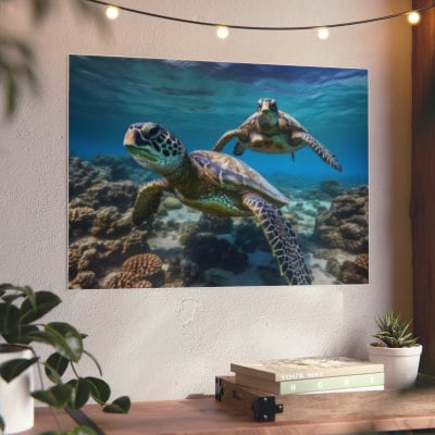 Hawaiian | Green Sea Turtle | Honu | Aluminum Composite Panels